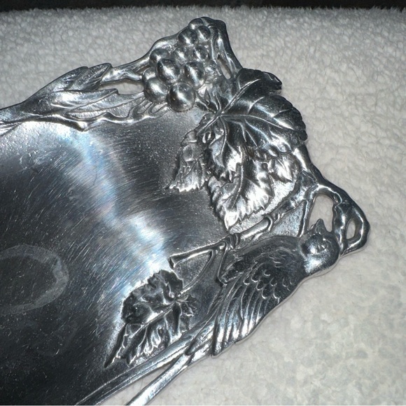 Arthur Court Silver Tray with Embossed Design - Picture 7 of 10